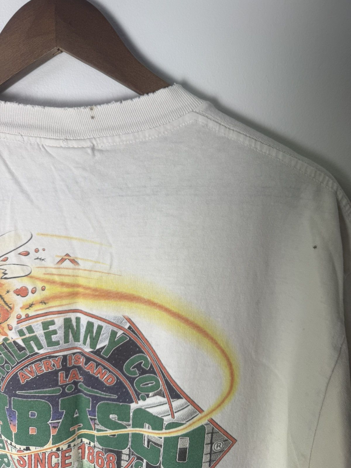 Band Tees 90’s THRASHED Tabasco Hot Sauce Tee Size US L / EU 52-54 / 3 - 10 Thumbnail