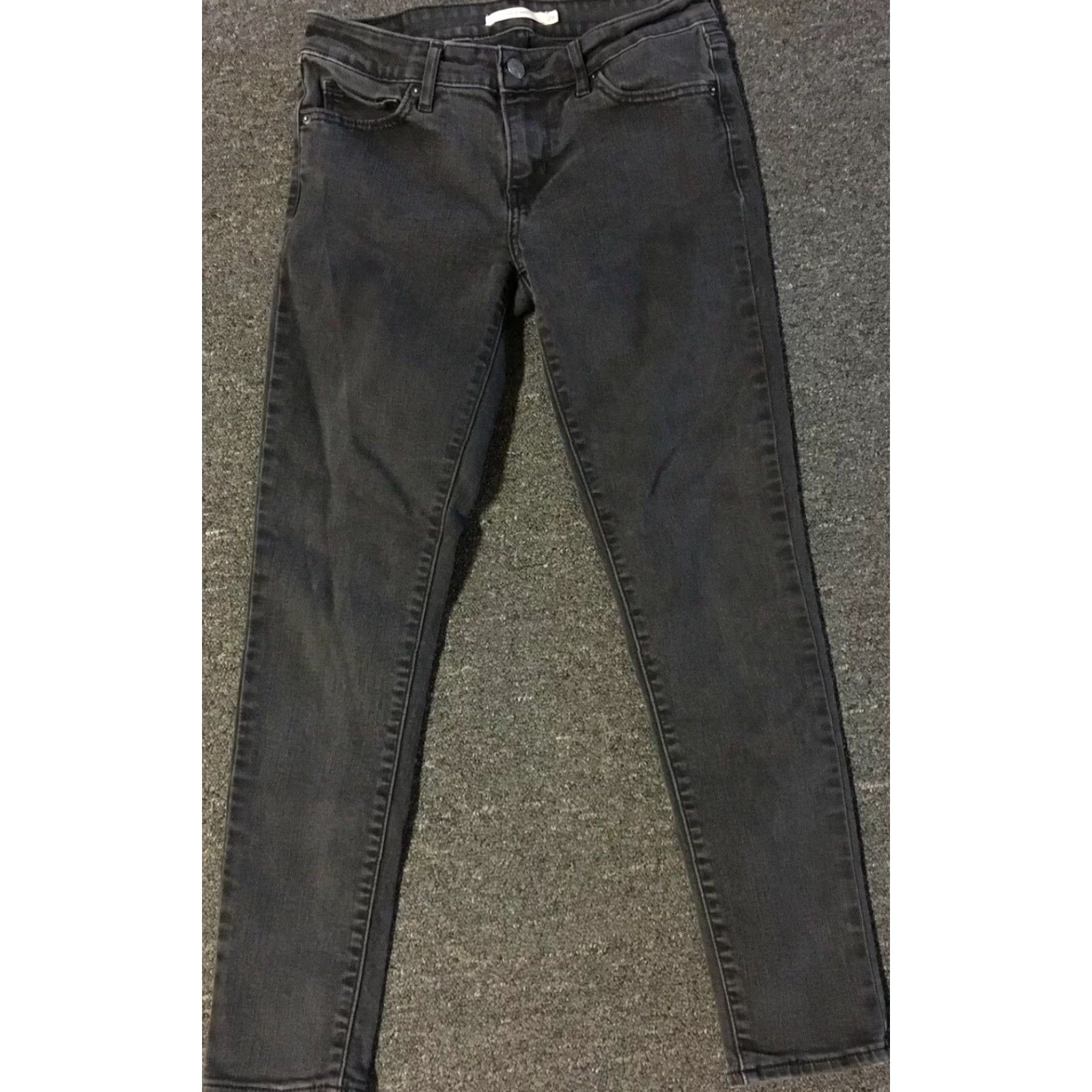Levi's VINTAGE Levi's 711 Skinny Jeans 26/26 Pants Black 90s USA Womens Skinny Jeans 711 Size 26" / US 2 / IT 38 - 3 Thumbnail