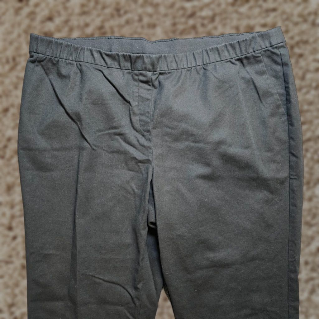 J. Jill J. Jill Pants Womens 24 Black Ponte Knit Stretch Skinny Pull On Casual Capsule Pants Size 42" / US 20 - 1 Thumbnail