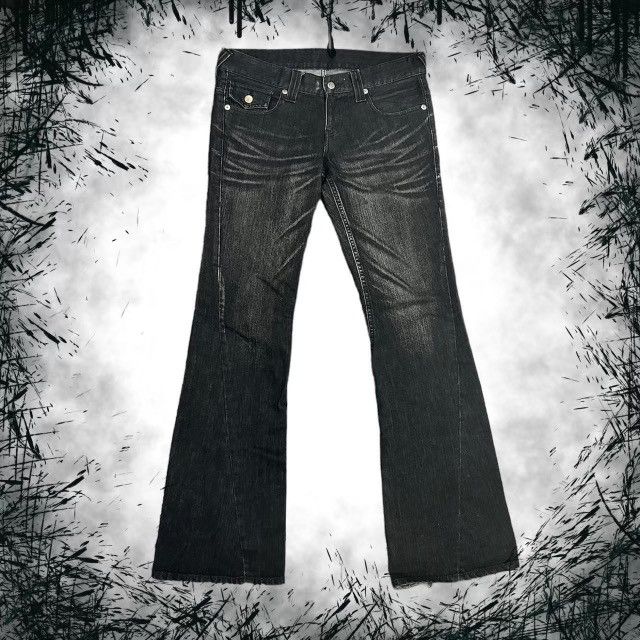 image of If Six Was Nine x Tornado Mart Japan Tornado Mart Denim Flares in Black, Men's (Size 33)