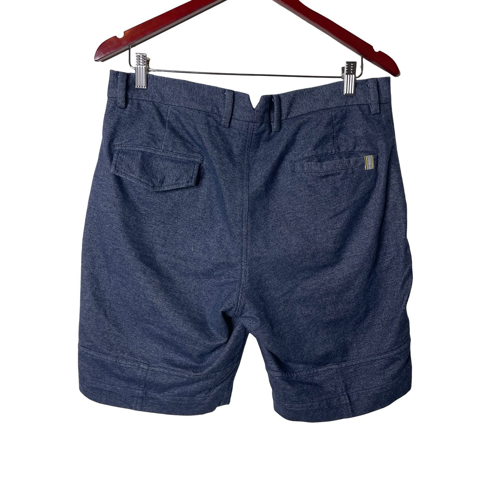 Kardo Kardo men blue Bermuda 9” inseam cotton shorts sz M Size US 32 / EU 48 - 2 Thumbnail