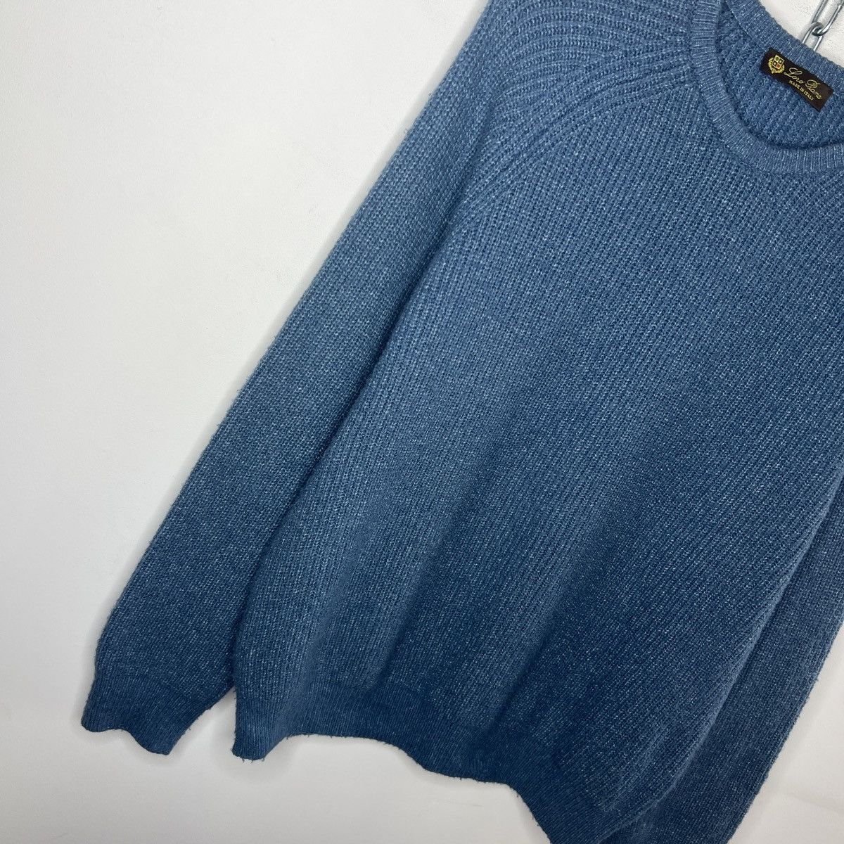 Loro Piana Loro Piana Wool Jumper Sweater Knitted Blue Size US M / EU 48-50 / 2 - 3 Thumbnail