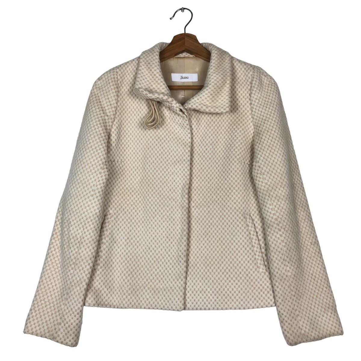 Herno 🔥VINTAGE CROPPED COATS JACKET HERNO ITALY Size M / US 6-8 / IT 42-44 - 1 Thumbnail