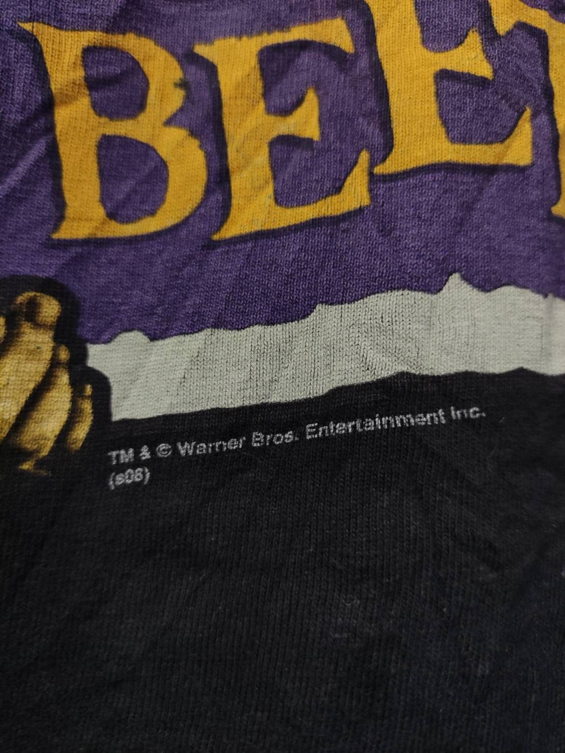 Warner Bros Vtg 00's Beetlejuice Tim Burton Movie Promo T-Shirt Size US M / EU 48-50 / 2 - 4 Thumbnail