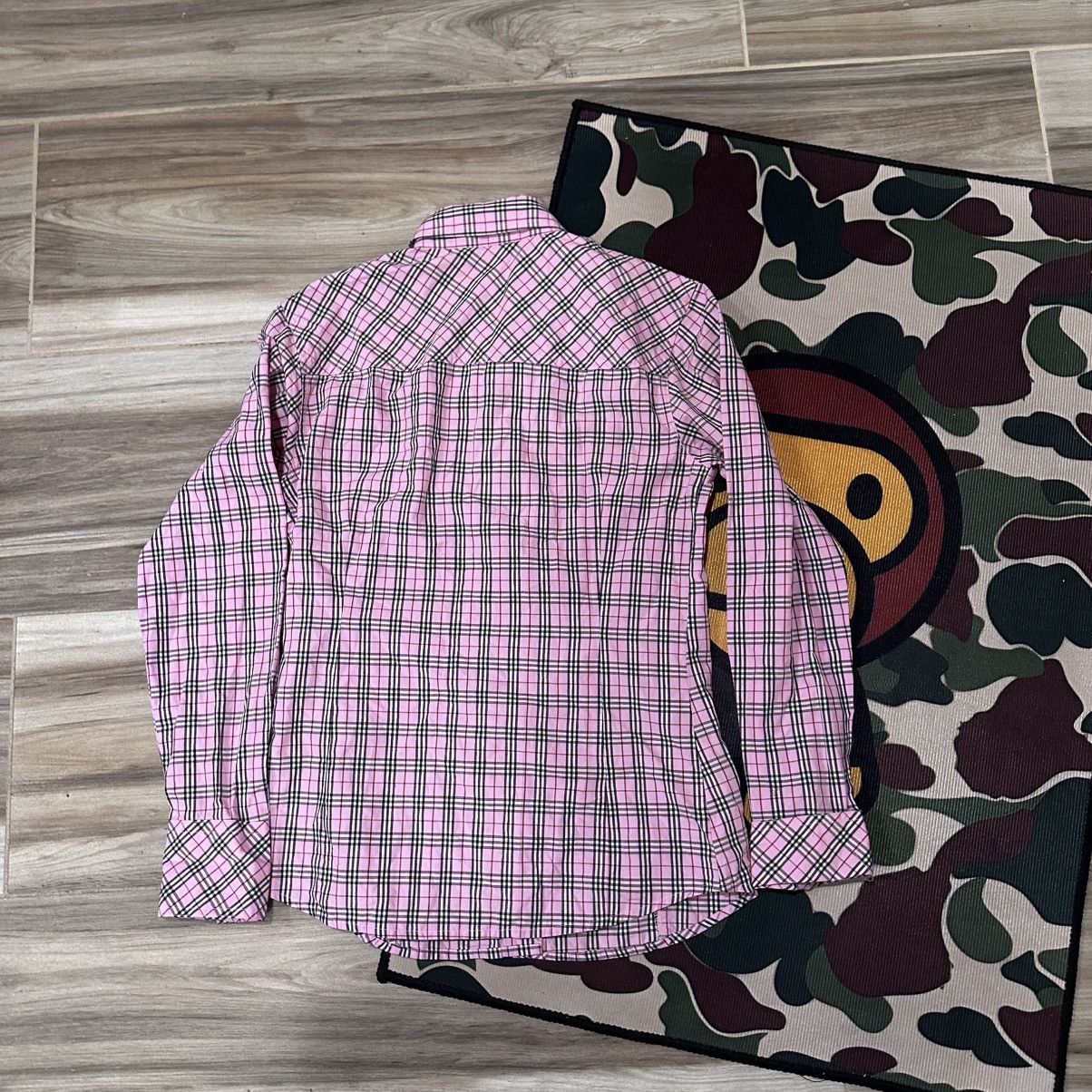Burberry Burberry London Blue Label Pink Buttonup Plaid Pattern Size XS / US 0-2 / IT 36-38 - 6 Thumbnail