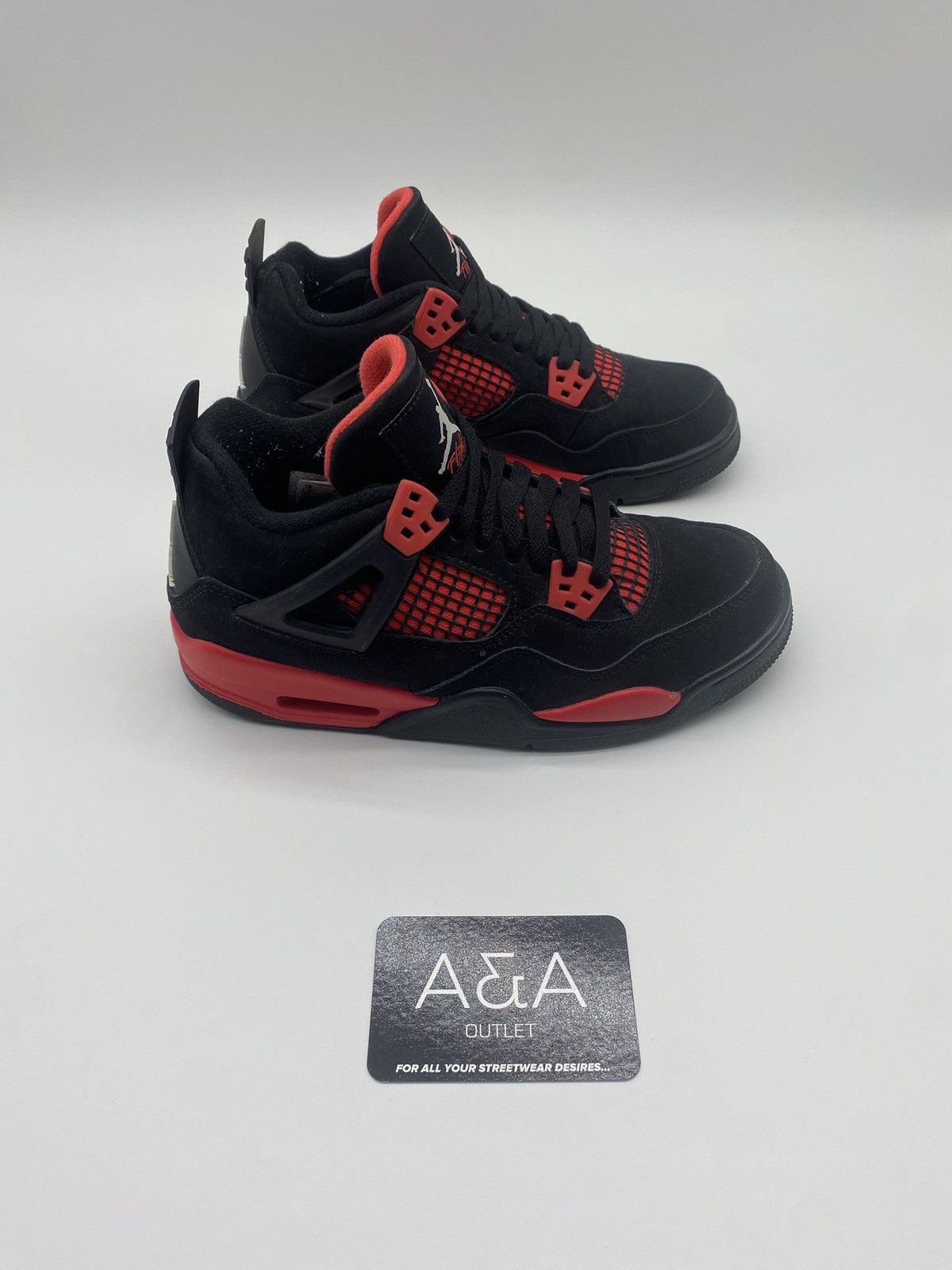 Jordan 4 Red Thunder - No Box US 5.5 Like New Free Shipping