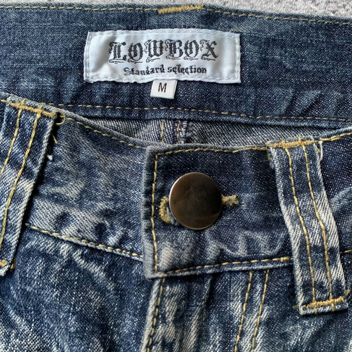 If Six Was Nine × Japanese Brand × Le Grande Bleu (L.G.B.) Lowbox Cargo multipocket Flare Denim Jeans Size US 31 - 10 Thumbnail