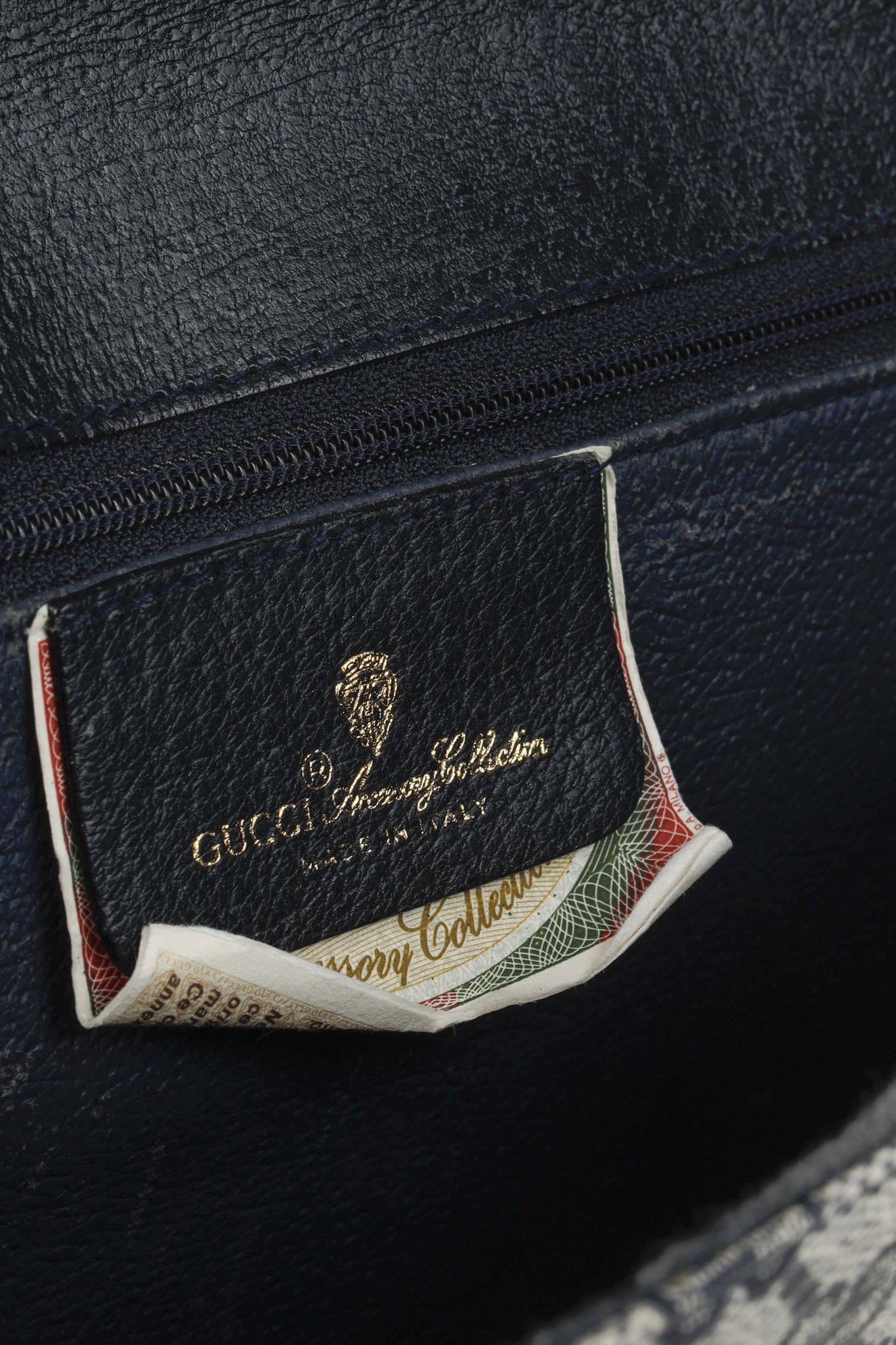 Gucci Gucci Vintage Navy Blue Monogram Clutch Bag Size ONE SIZE - 11 Thumbnail
