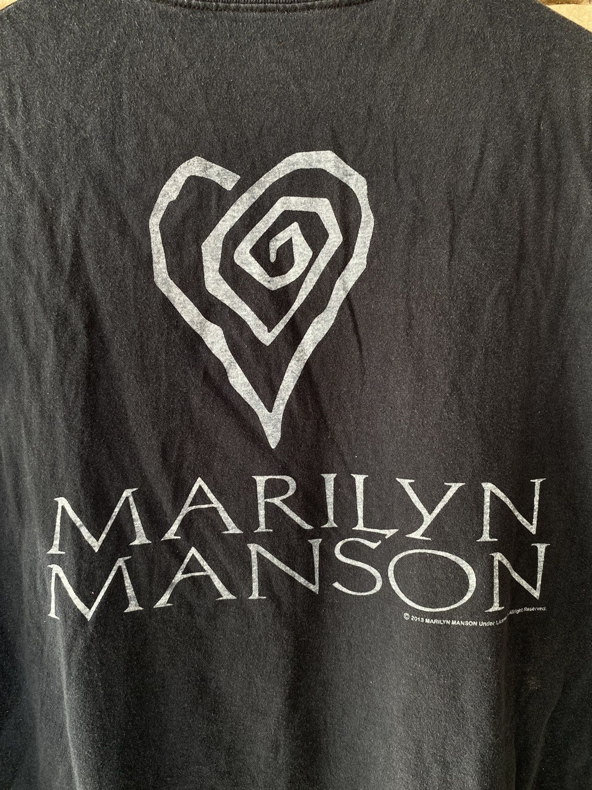 Vintage 2000s Marilyn Manson Band Tees Thrashed Distressed Size US L / EU 52-54 / 3 - 6 Thumbnail