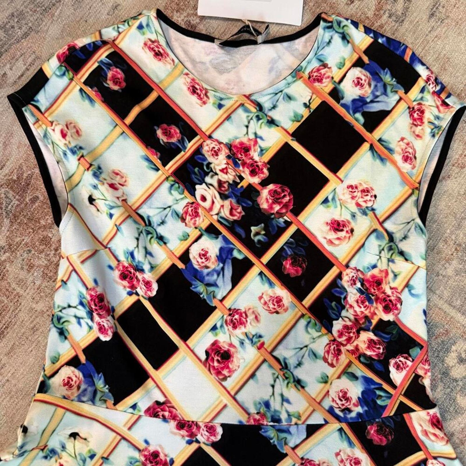 Mary Katrantzou Mary Katrantzou XL Fit & Flare Dress Resort 2014 NWOT Floral Size XL / US 12-14 / IT 48-50 - 3 Thumbnail
