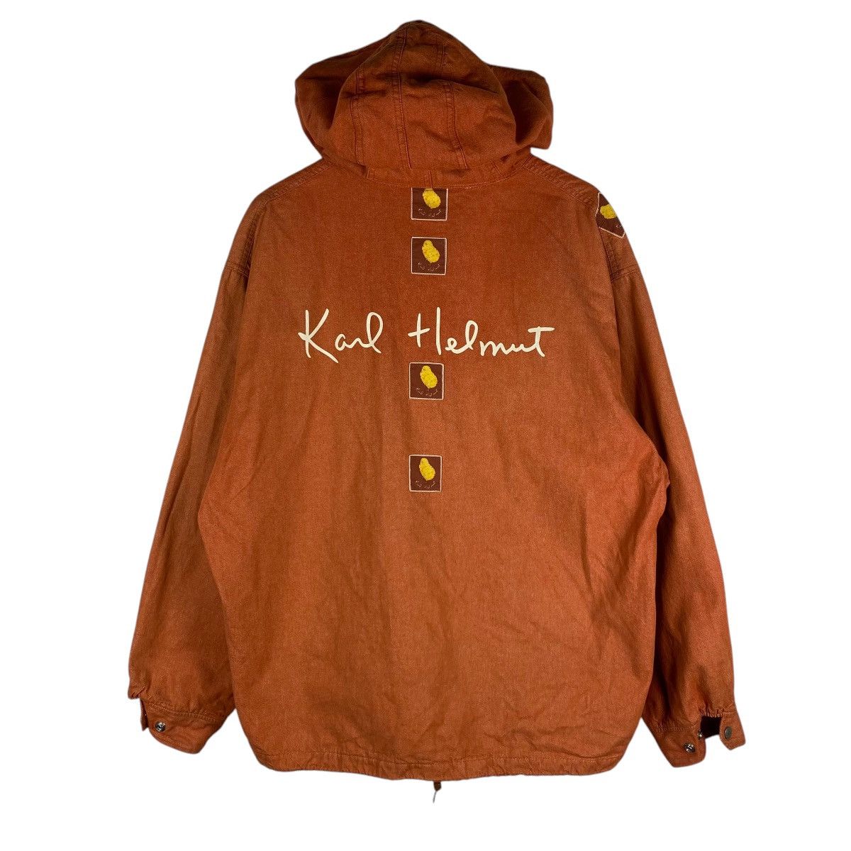 Karl Helmut Vintage Karl Helmut Patches Jacket with Hoodie Size US XL / EU 56 / 4 - 1 Thumbnail
