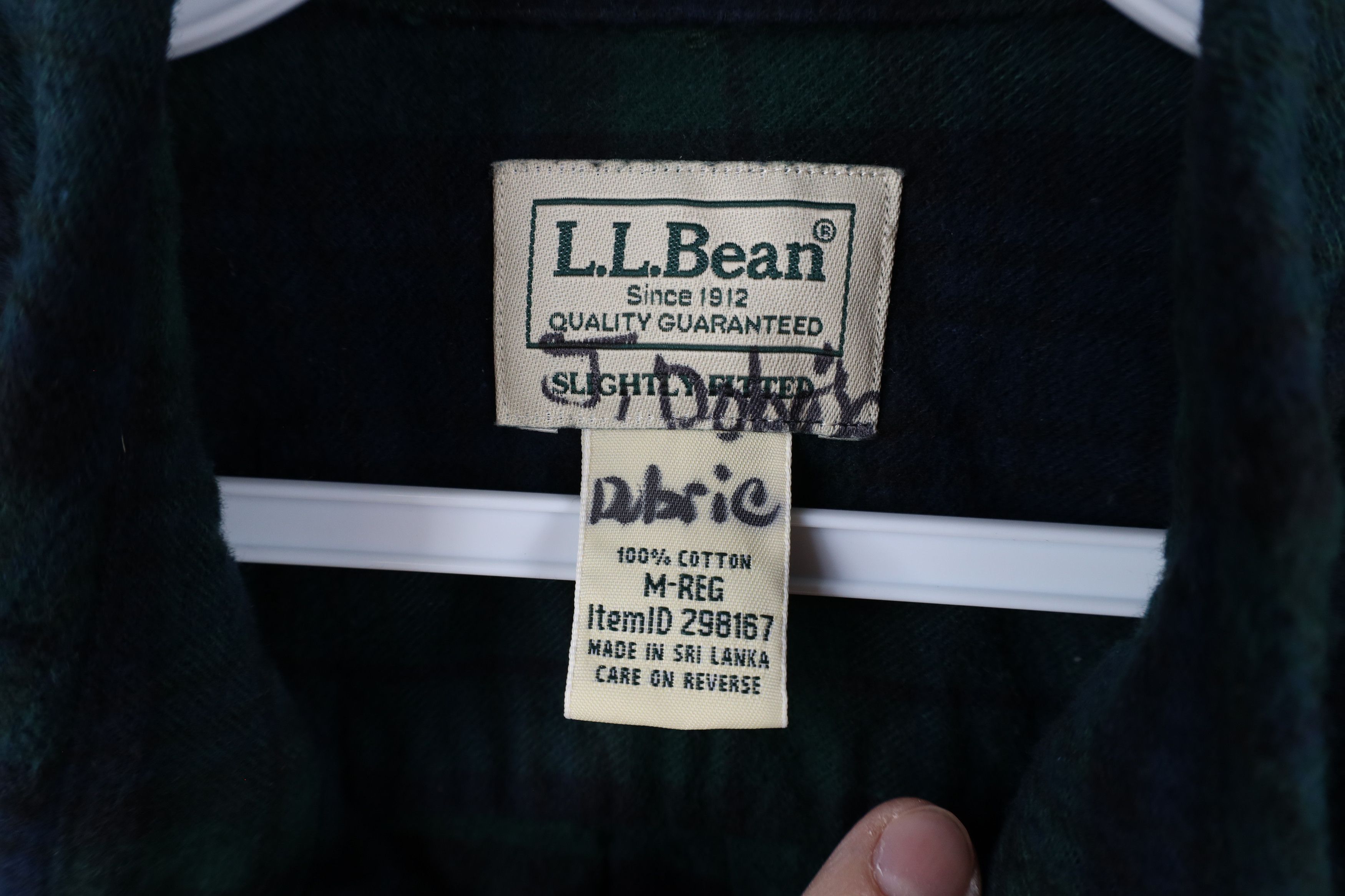 L.L. Bean × Vintage Vintage LL Bean Slightly Fitted Flannel Button Down Shirt Size US M / EU 48-50 / 2 - 6 Thumbnail