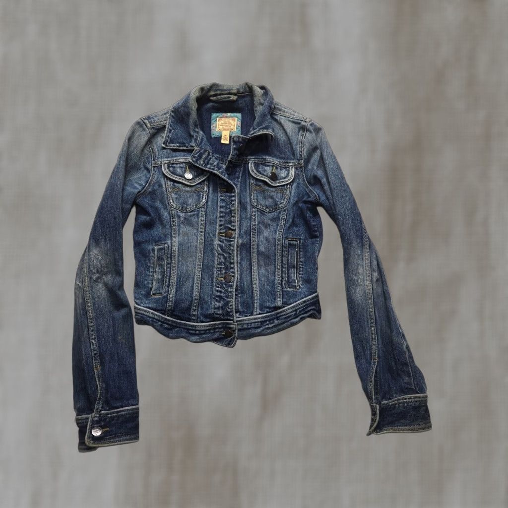 Abercrombie & Fitch Abercrombie Denim Jacket Womens Medium Blue Size 32" / US 10 / IT 46 - 1 Thumbnail