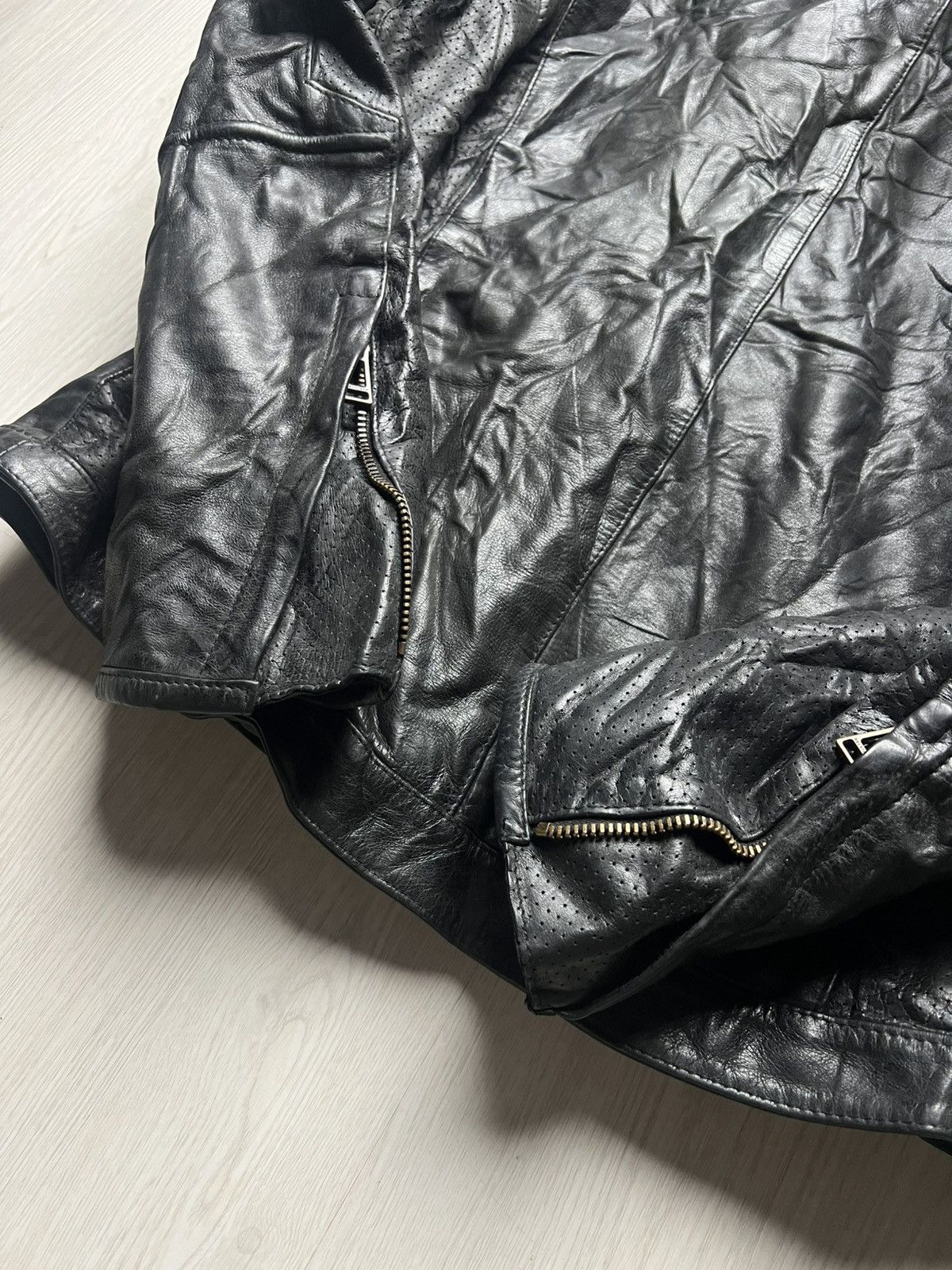 Belstaff Belstaff Leather Biker Zip Jacket Size US XL / EU 56 / 4 - 5 Thumbnail