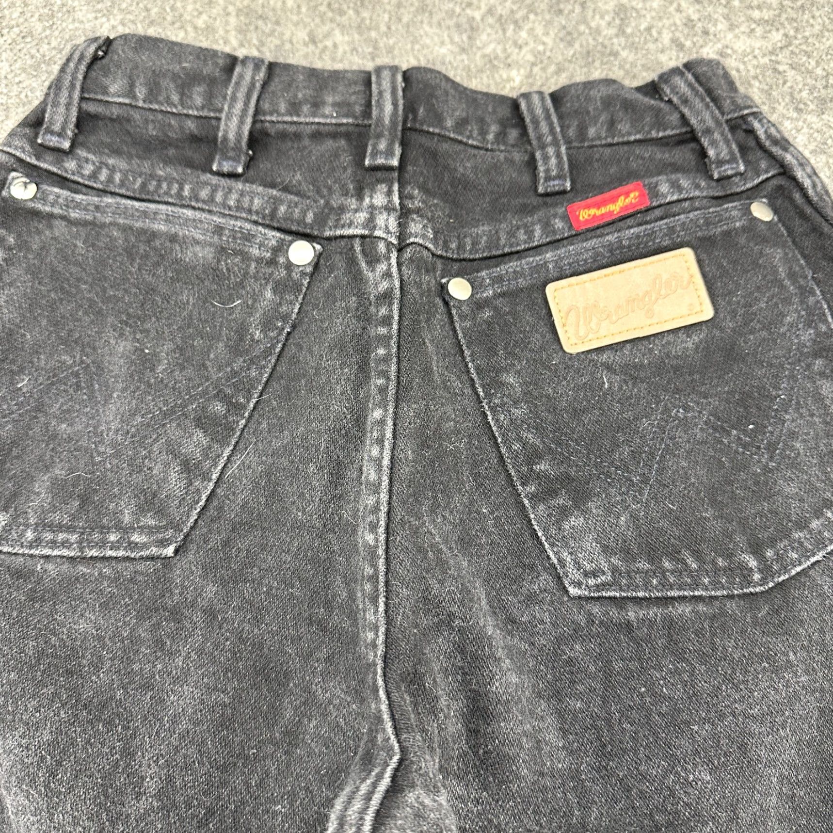 Wrangler Wrangler Jeans Womens Straight Leg Regular Fit 34x26 Black Denim 5-Pocket Dark Wash Jeans Size 30" / US 8 / IT 44 - 5 Thumbnail