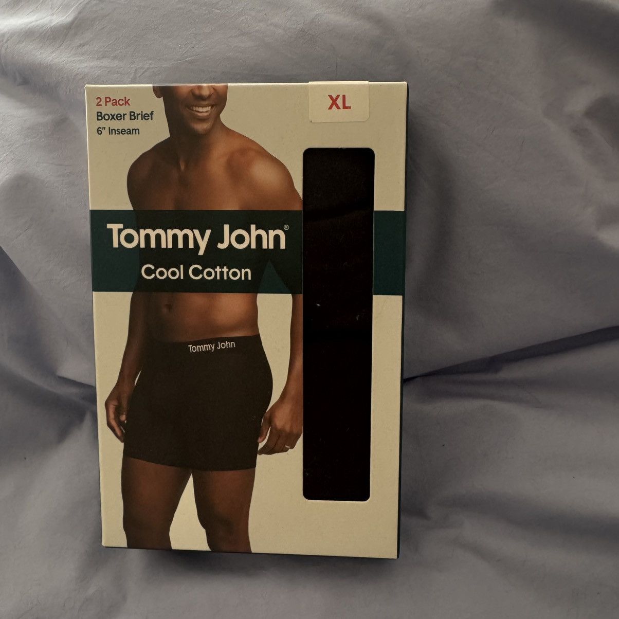 Other Black Tommy John Boxer Briefs Size XL New NIB 6” Inseam Size 36 - 1 Thumbnail