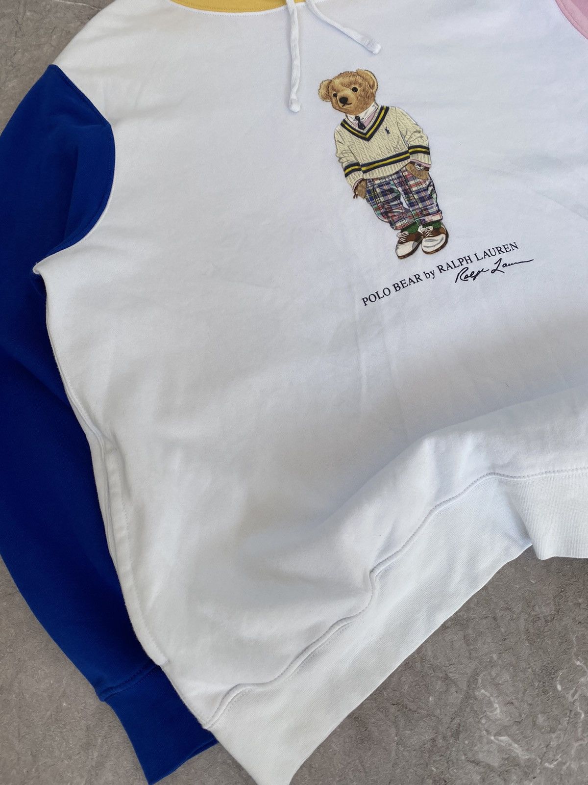 Polo Ralph Lauren Polo Ralph Lauren Polo Bear Fleece Hoodie Multi Color Y2K Size US XXL / EU 58 / 5 - 4 Thumbnail