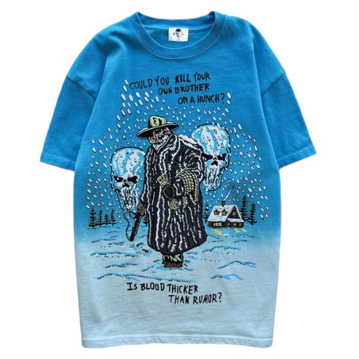 image of Warren Lotas The Mistake T-Shirt in Icy Blue, Men's (Size 2XL)