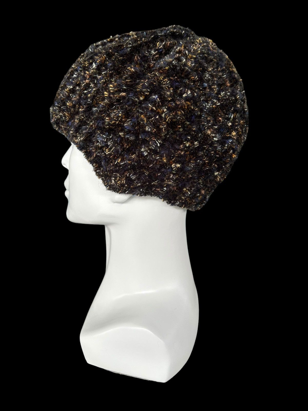Japanese Brand × Kapital × Vintage Vintage Made in Italy fur Beanie Hats RaRe design Size ONE SIZE - 4 Thumbnail