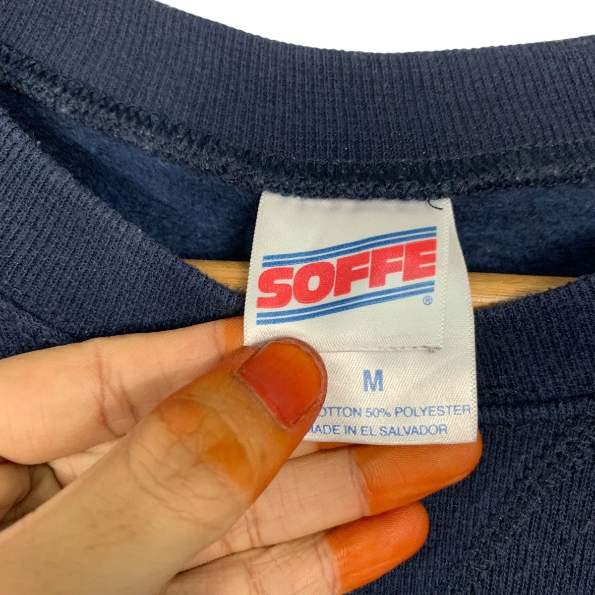 Vintage 90’s SOFFE ARMY Big Logo Crewneck Sweatshirt #3539-C162 Size US M / EU 48-50 / 2 - 9 Thumbnail