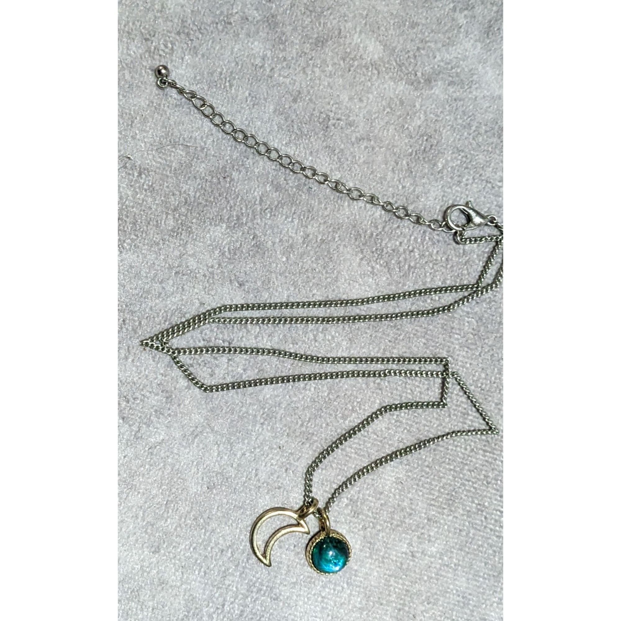 Other Minimalist Green Moon Charm Pendant Necklace Size ONE SIZE - 10 Thumbnail