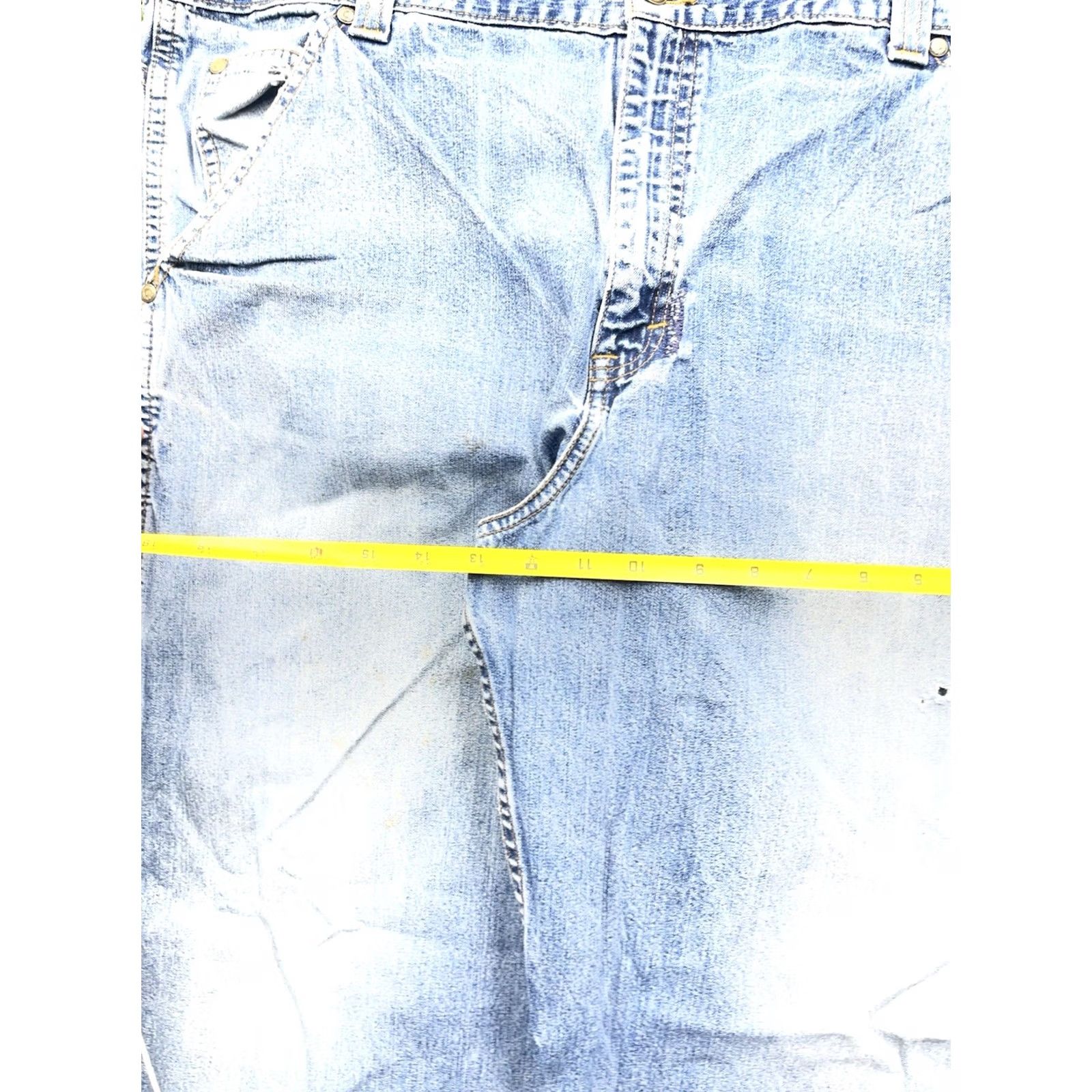 Chaps VINTAGE Chaps Carpenter Jeans Mens 38x30 Denim 5-Pocket Relaxed Waist 38 Blue Grunge Skater Wide Leg Jeans Mens Size US 38 / EU 54 - 2 Thumbnail