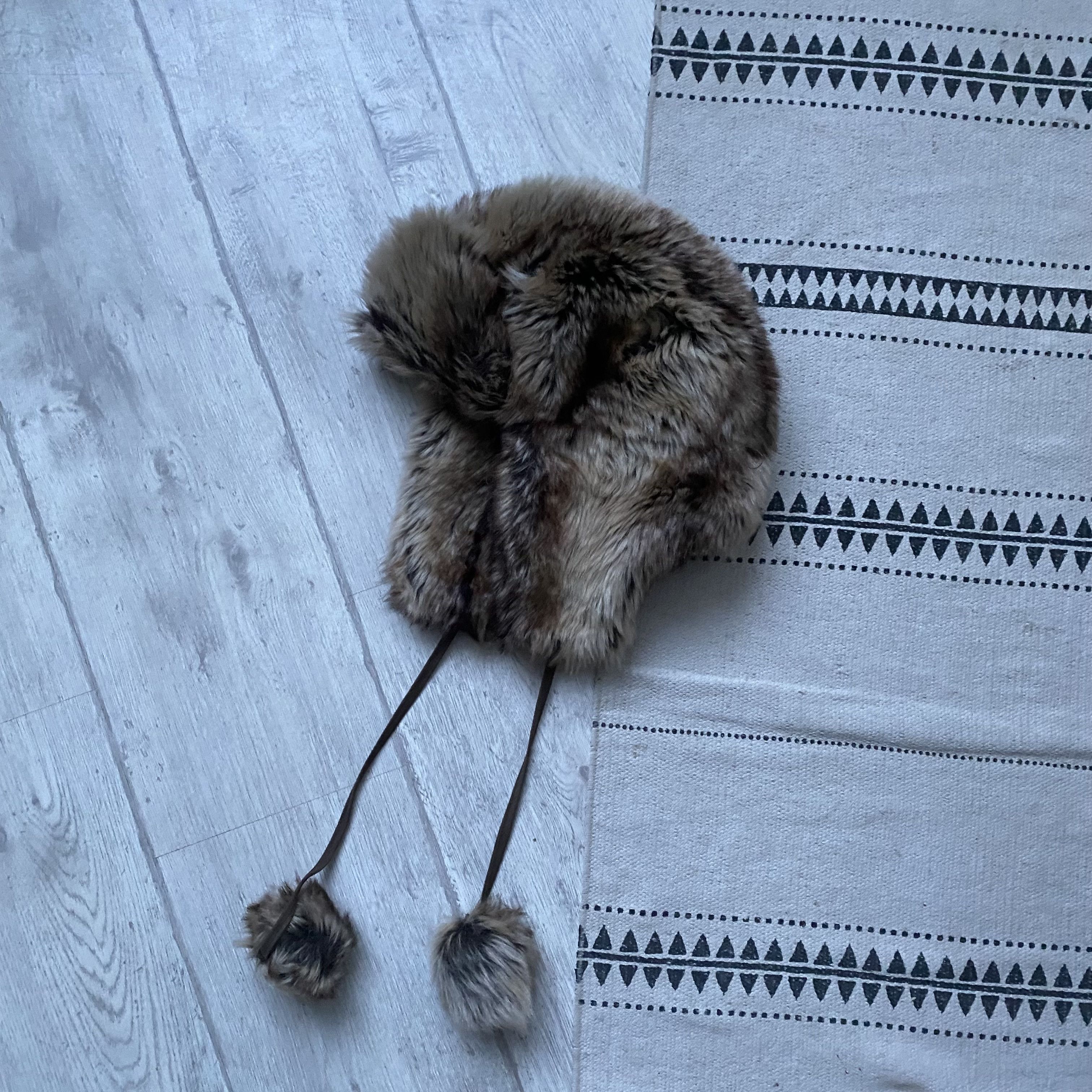 Hysteric Glamour Y2K Vintage Japanese Winter Faux Fur Hat Avant-garde Ushanka Size ONE SIZE - 3 Thumbnail