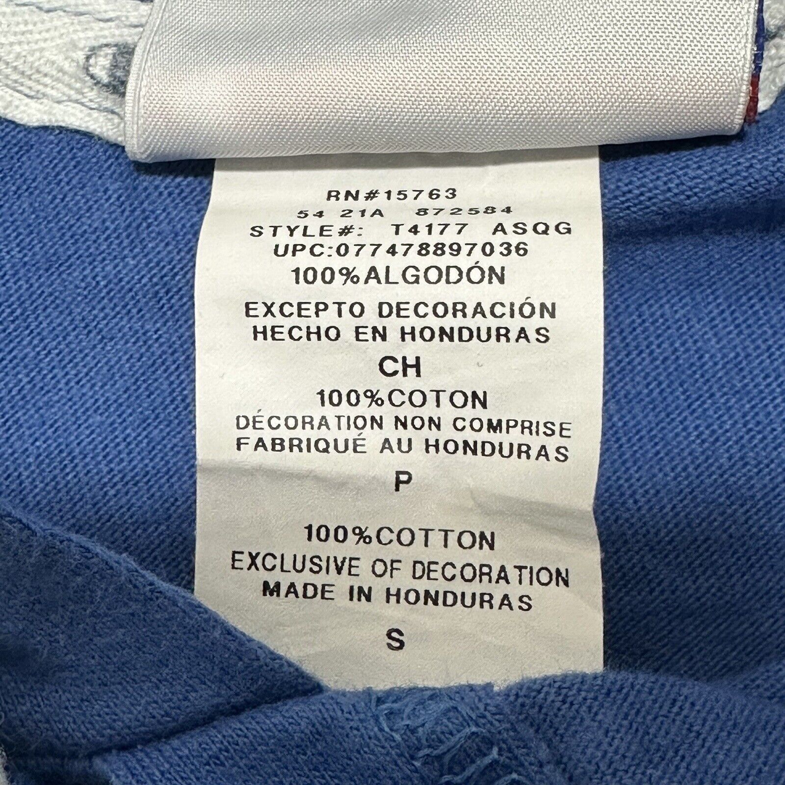 Champion Champion Small Hoodie Blue Drawstring Sweatshirt White Logo Size S / US 4 / IT 40 - 4 Thumbnail