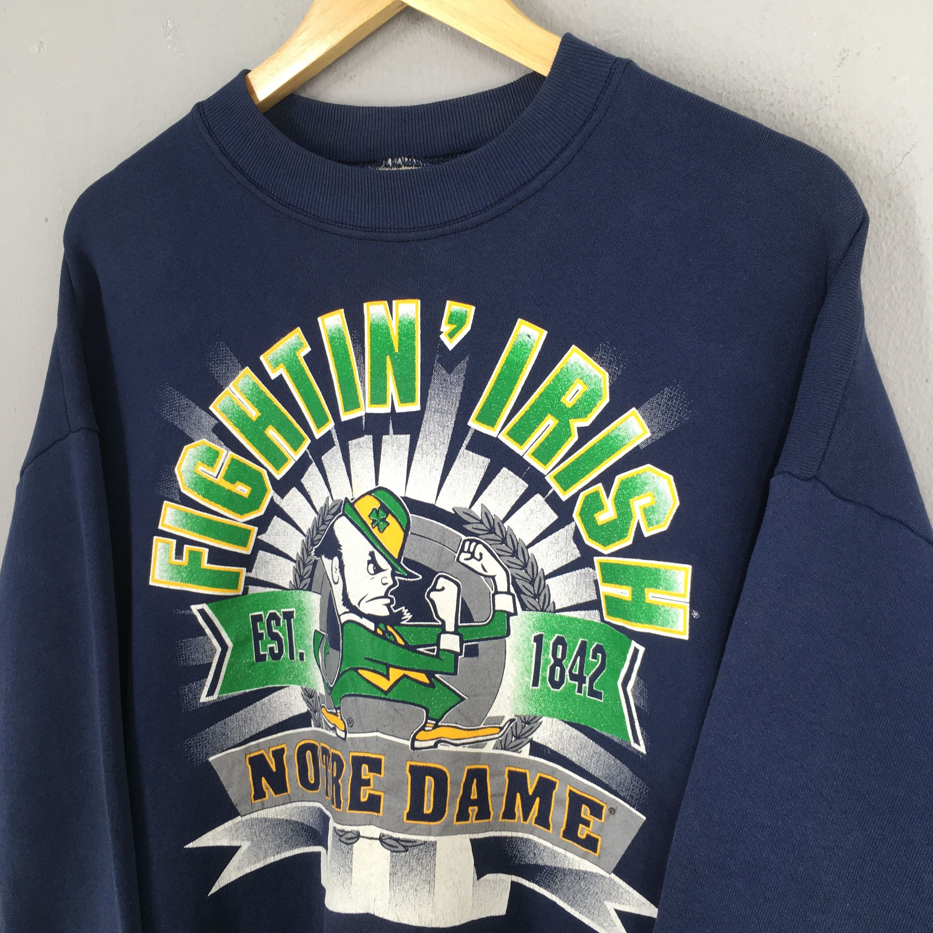 Other Vintage Notre Dame Fighting Irish Sweatshirt Large Size US L / EU 52-54 / 3 - 3 Thumbnail