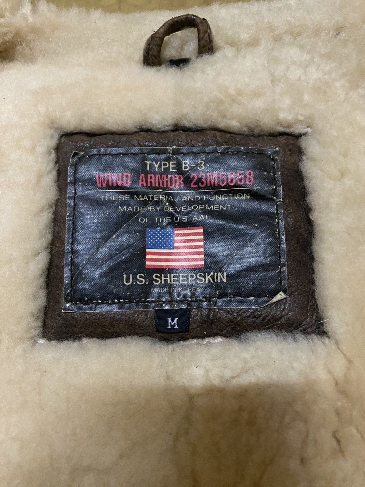 Vintage Vintage B3 Topgun Style Shearling Leather Sheepskin Jacket Size US L / EU 52-54 / 3 - 9 Thumbnail