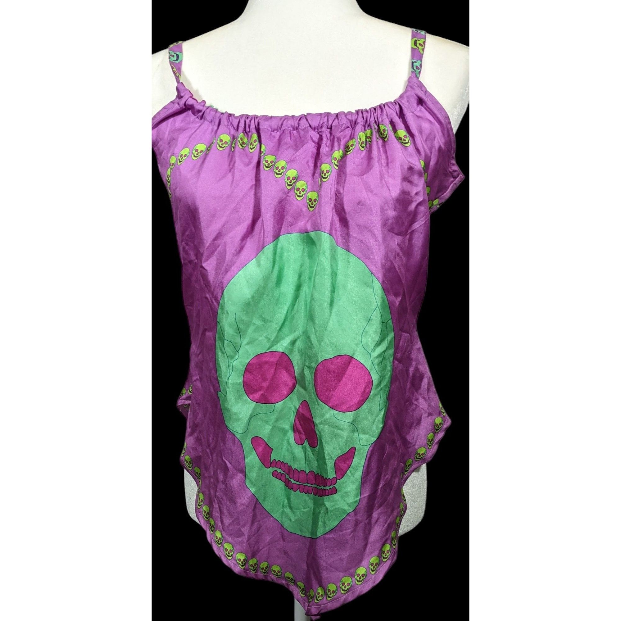Other Charlotte Sparre Gothic Skeleton Purple And Green Top Size S Size S / US 4 / IT 40 - 3 Thumbnail