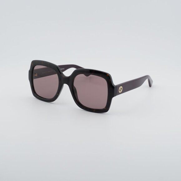 Gucci Gucci GG1337S 009 Sunglasses Havana Square Frame Size ONE SIZE - 8 Thumbnail