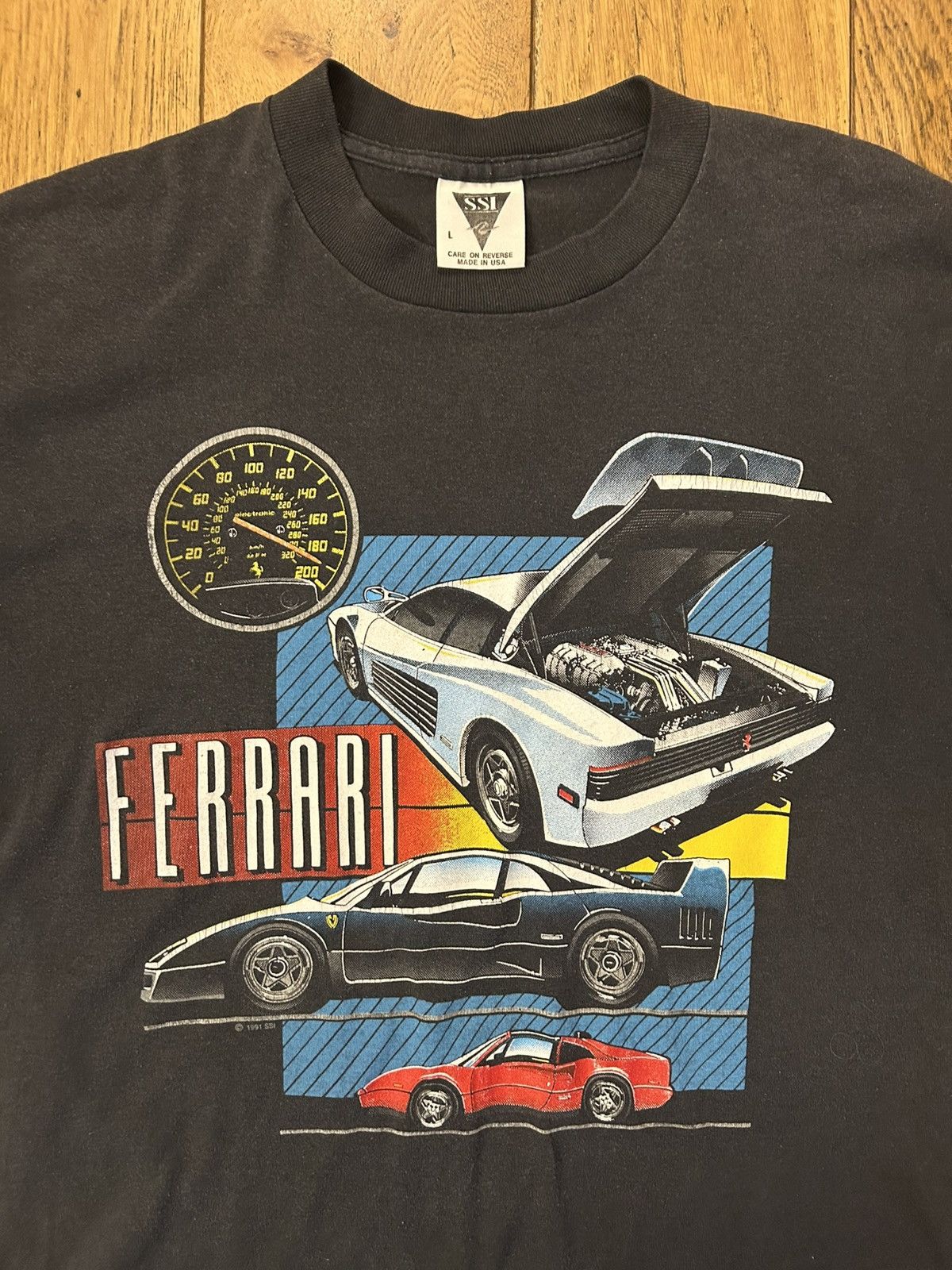 Vintage Ferrari racing t-shirt Size US L / EU 52-54 / 3 - 2 Thumbnail