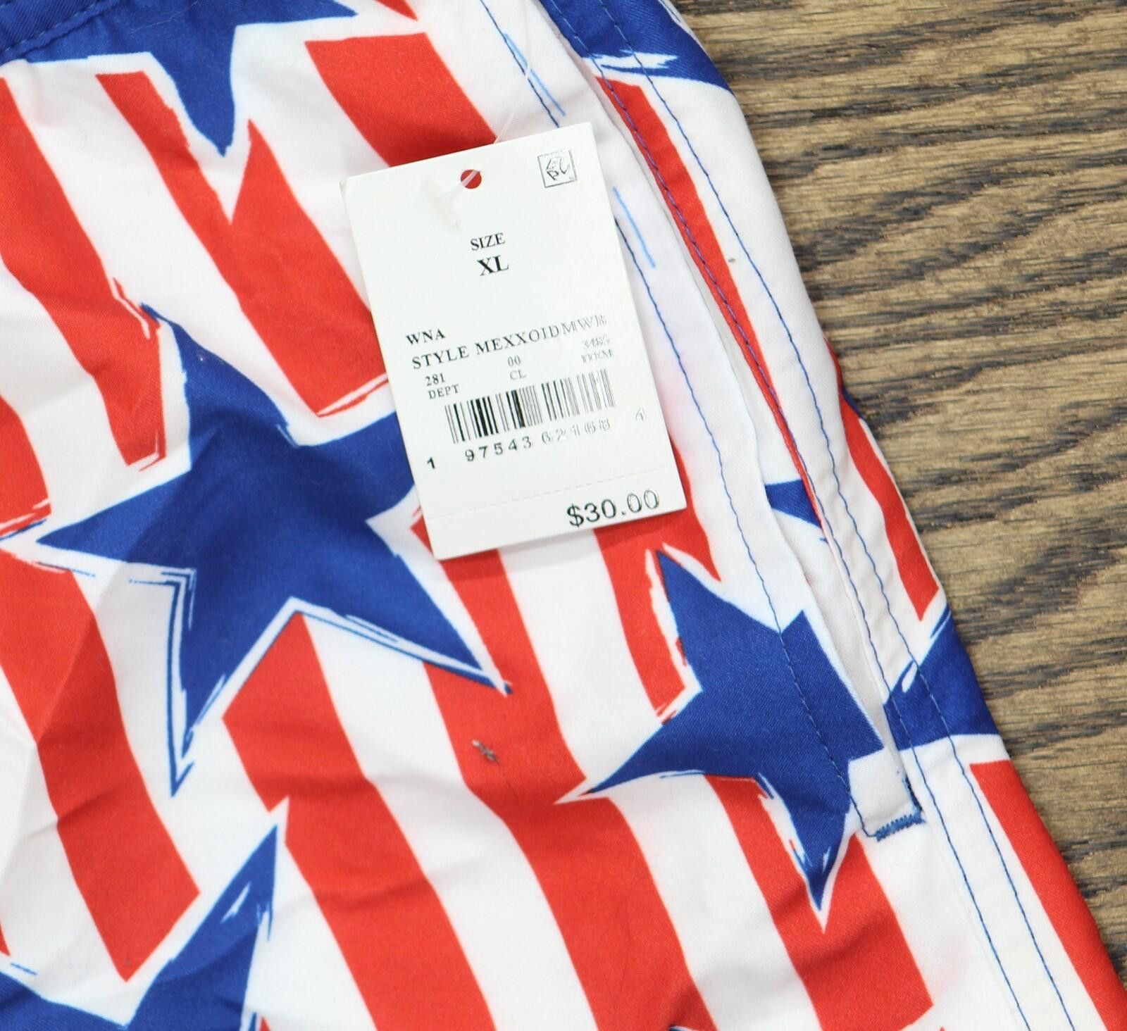 Mad Engine Nwt Mad Engine Americana Swim Shorts 89218265 Blue / Red Xl Size US 36 / EU 52 - 3 Thumbnail