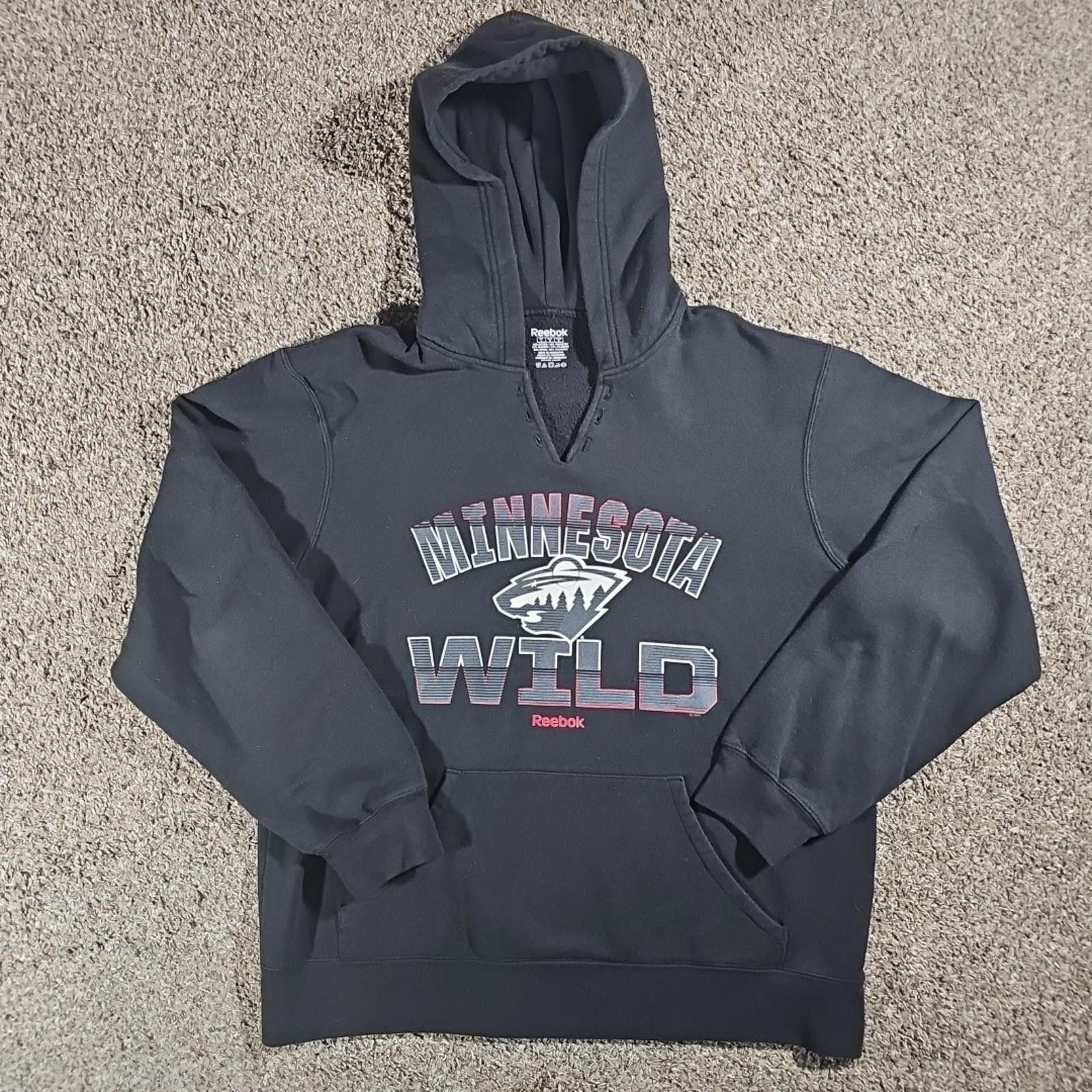 Reebok Minnesota Wild Reebok Hockey Hoodie L Size ONE SIZE - 1 Thumbnail