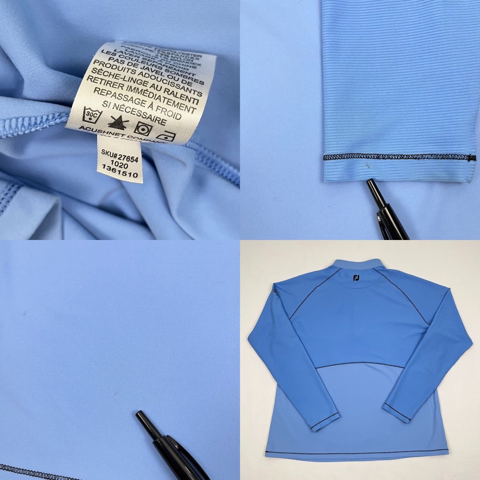 Footjoy FootJoy Pullover Mens L Blue Elkridge Golf Club Performance 1/4 Zip Jacket Regular Size US L / EU 52-54 / 3 - 8 Thumbnail