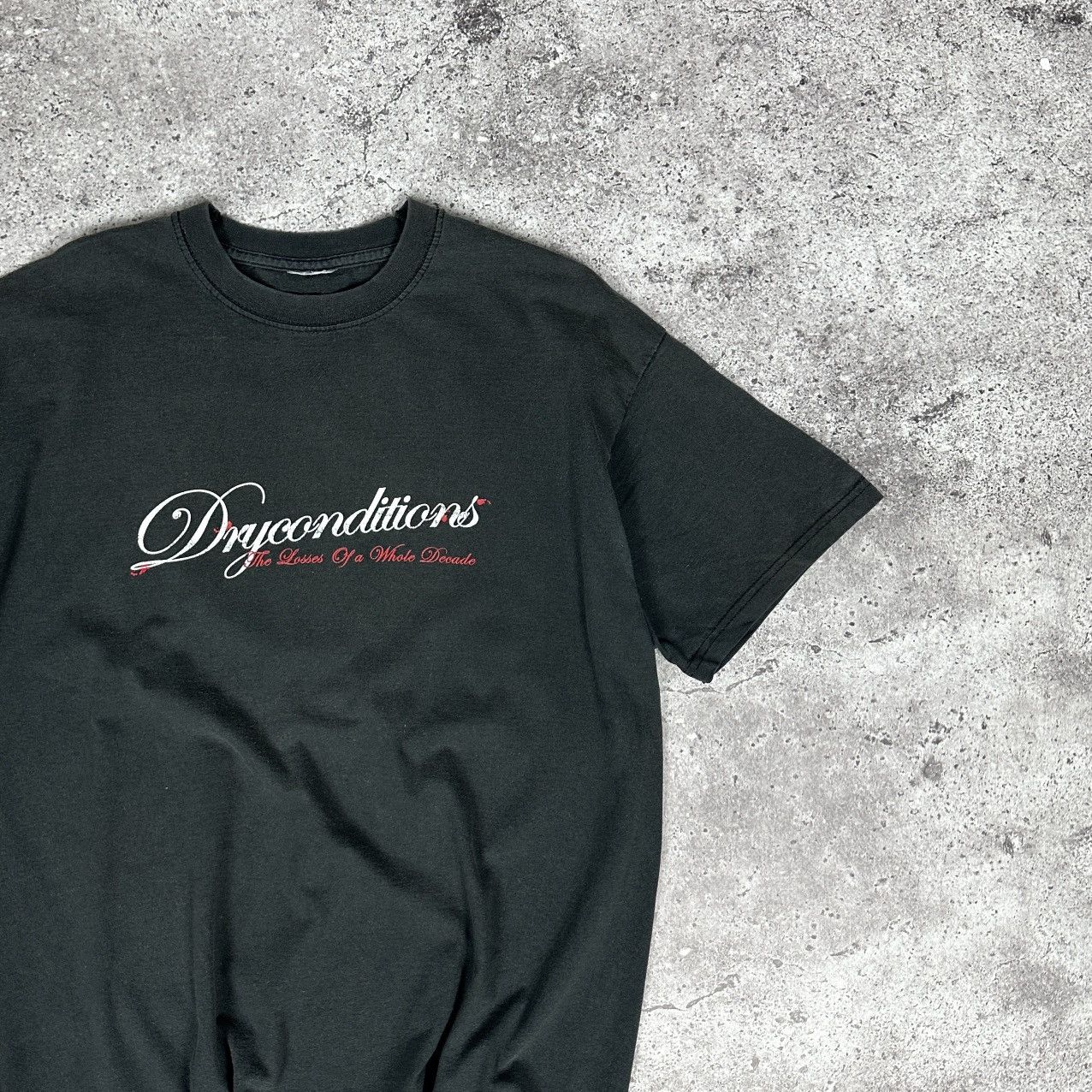 Band Tees Vintage 90s rare Dryconditions Looses decade metal punk tee Size US L / EU 52-54 / 3 - 3 Thumbnail