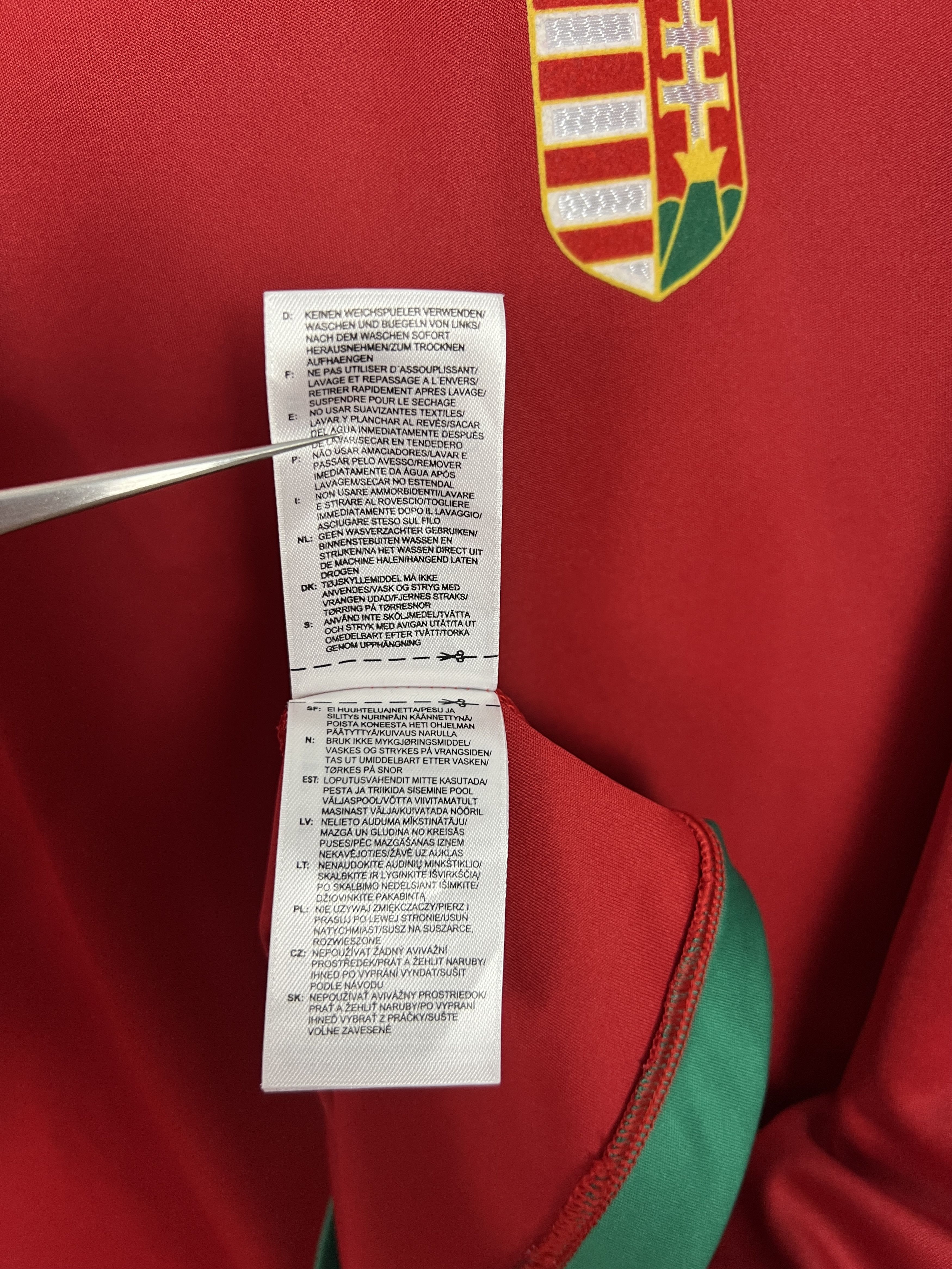 Adidas Hungary Home football shirt 2016 Soccer Adidas Jersey Size US XXL / EU 58 / 5 - 11 Thumbnail
