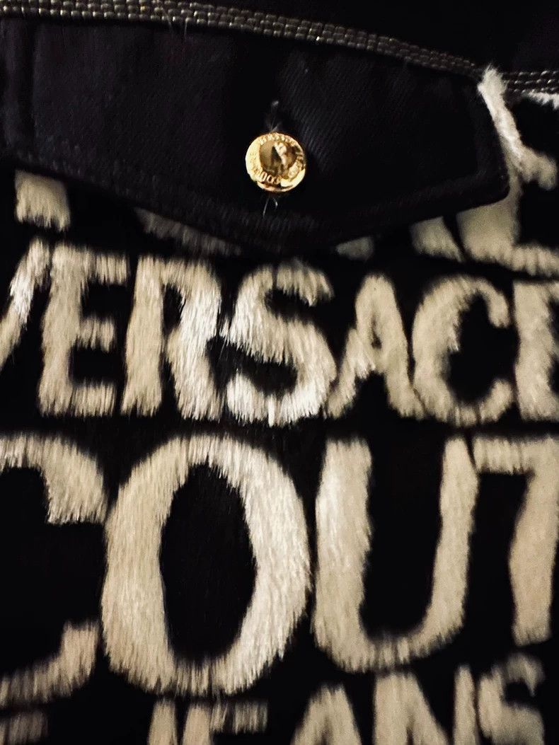Versace Denim padded jacket
