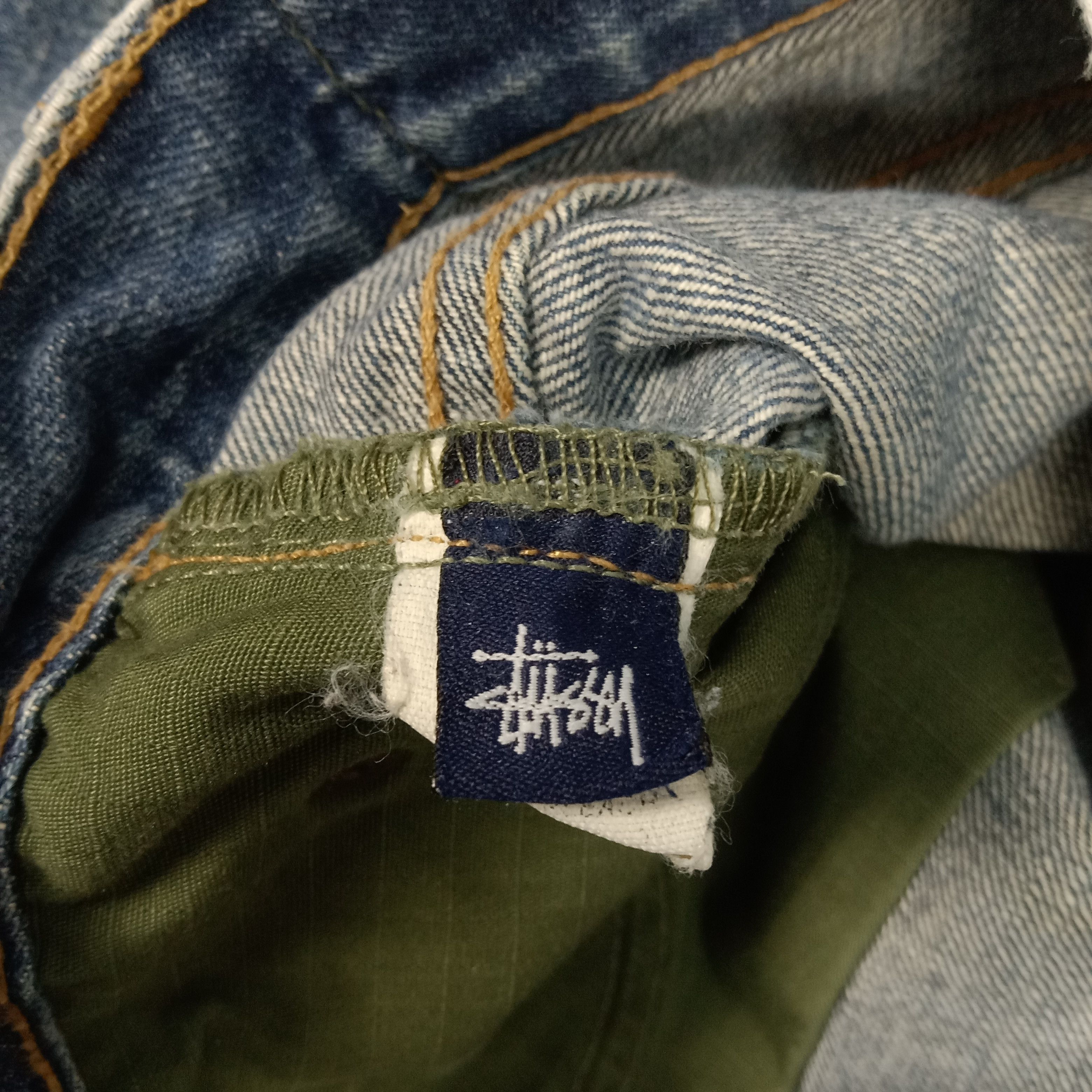 Stussy × Vintage Stussy Streetwear Short Denim Jeans Size US 33 - 9 Thumbnail