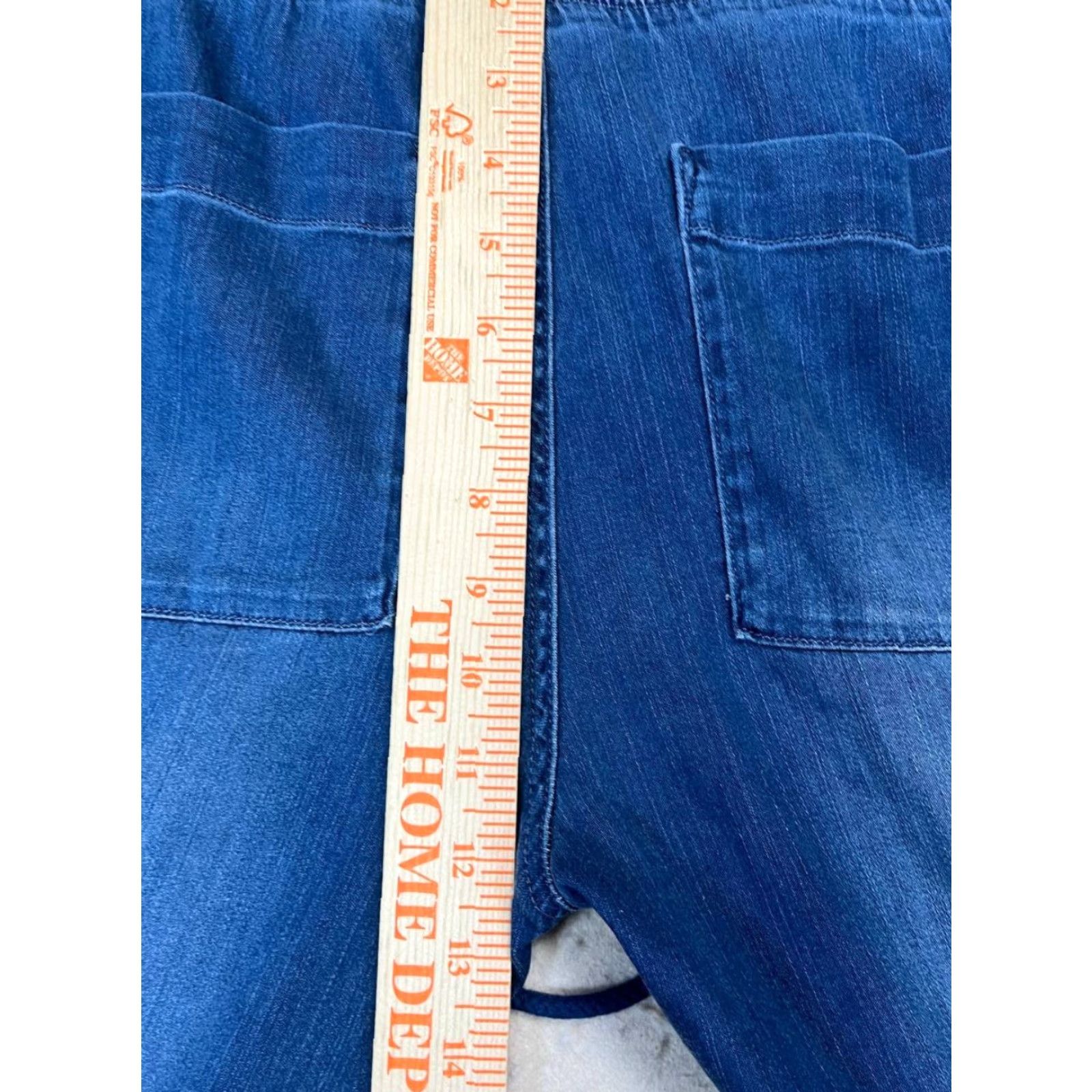 Bella Dahl Bella Dahl Women's Pants Denim Pocket Jogger Pocket Drawstring Tapered Inseam 26 in Blue 90s Bohemian Rock Casual travel Size ONE SIZE - 3 Thumbnail