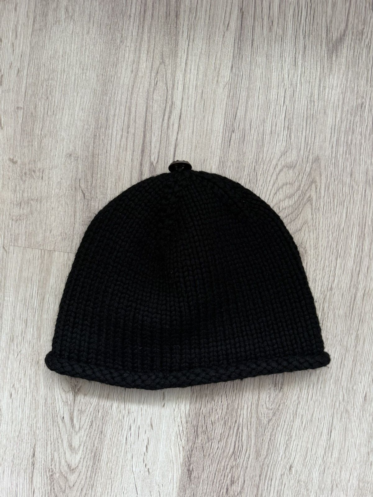 Chrome Hearts Vintage 1995 Chrome Hearts Cashmere Beanie • Silver Button Size ONE SIZE - 7 Thumbnail
