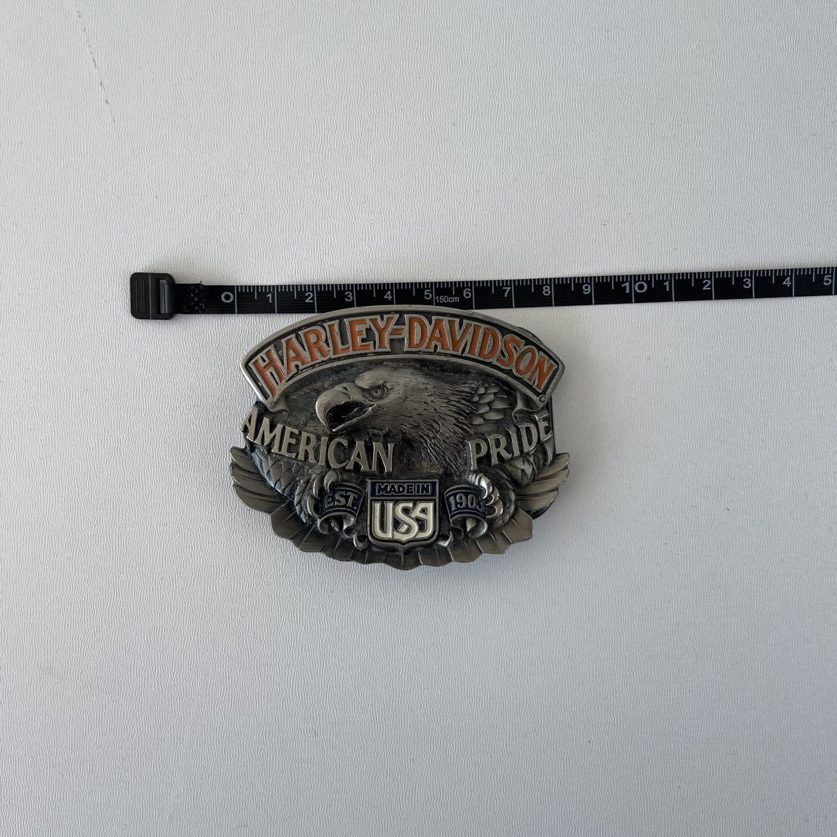 Harley Davidson Harley Davidson 1992 American Pride Baron H417 Vintage Belt Size ONE SIZE - 7 Thumbnail