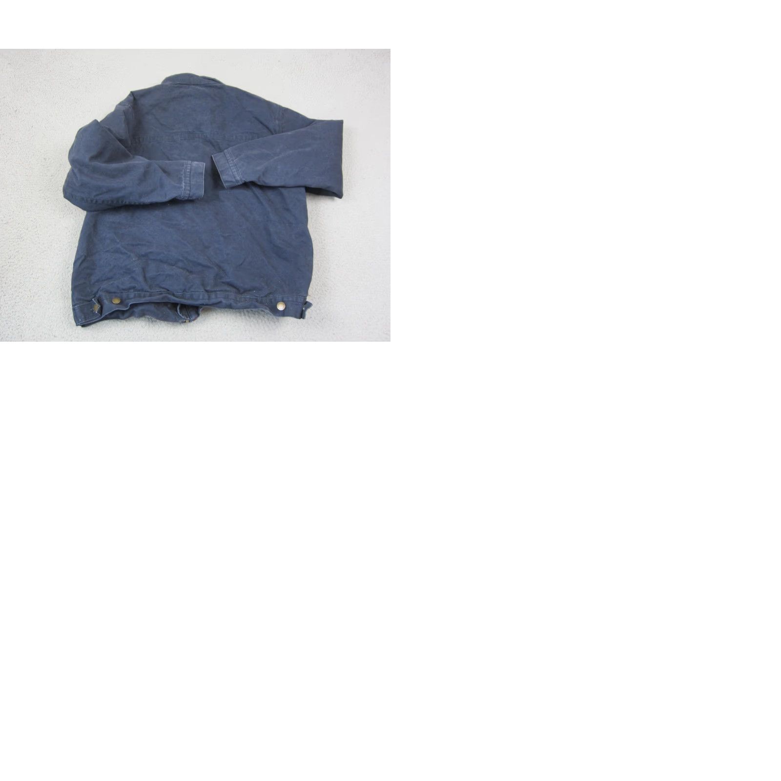 Vintage DRI DUCK Jacket Mens XL Blue Maverick Workwear Canvas Chore Coat Bomber Jacket Mid-Length Zip Pockets Lined Solid 90s USA Vintage No Size US XL / EU 56 / 4 - 9 Thumbnail