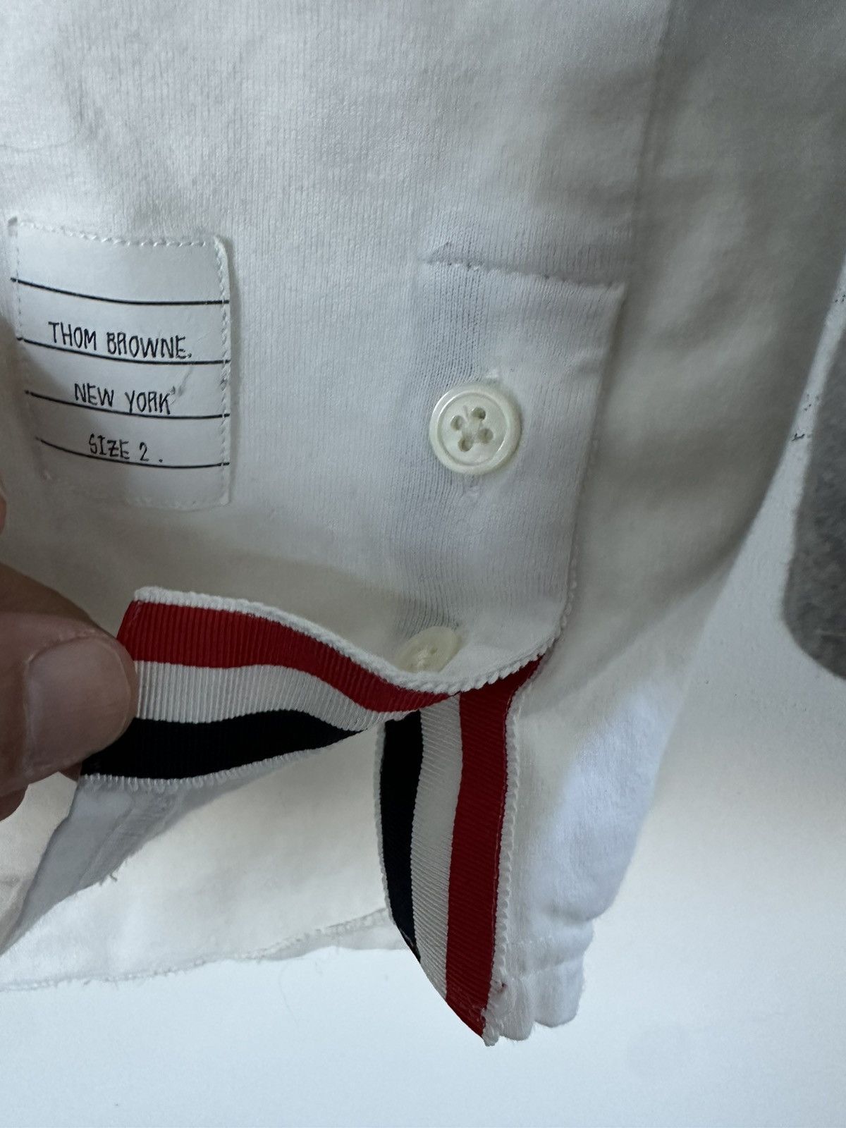 Thom Browne Thom Browne Made in Japan 3/4 Sleeve Four Bar Baseball Tee Size US M / EU 48-50 / 2 - 4 Thumbnail