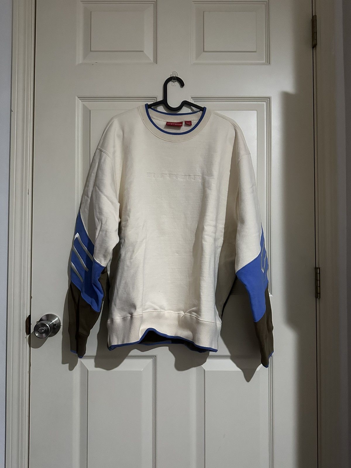 Supreme Supreme Stretch Crewneck (Natural) SS22 | Grailed 