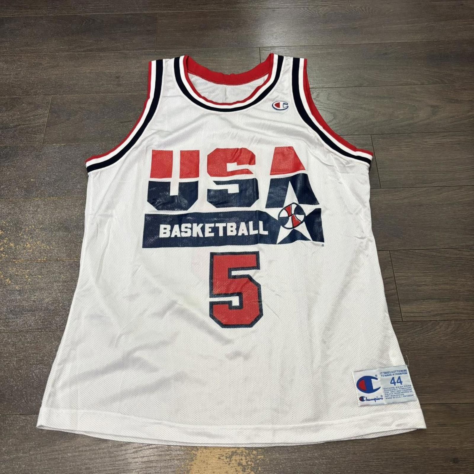 Champion Vintage USA basketball olympics David Robinson jersey Size US M / EU 48-50 / 2 - 3 Thumbnail