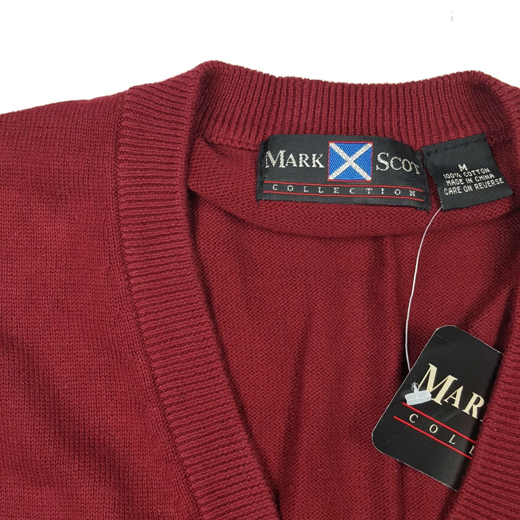 Vintage VINTAGE Tommy Armour Maroon Sweater Vest Shirt Men M Golf Knit Pullover V-Neck Sleeveless Regular Fit Cotton 90s Preppy Sports Vintage Size US M / EU 48-50 / 2 - 4 Thumbnail