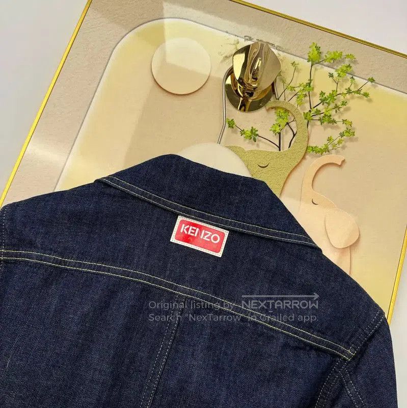 Kenzo KENZO Deep Blue Cotton Embroidered Jacket . Size XS / US 0-2 / IT 36-38 - 7 Thumbnail
