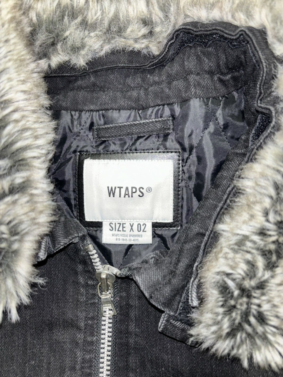 Wtaps Wtaps Denim Quilted Jacket w/ Detachable Fur Collar Size US M / EU 48-50 / 2 - 8 Thumbnail